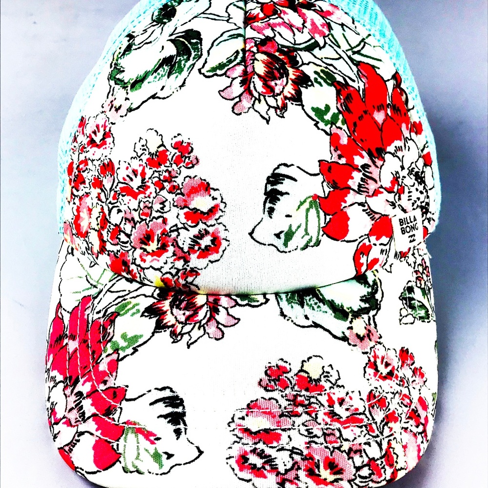 BILLABONG  FLORAL TRUCKER HAT MESH SNAPBACK H28
